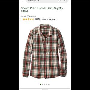 LLBean Plaid Flannel,Stewart Victoria,S,Never worn